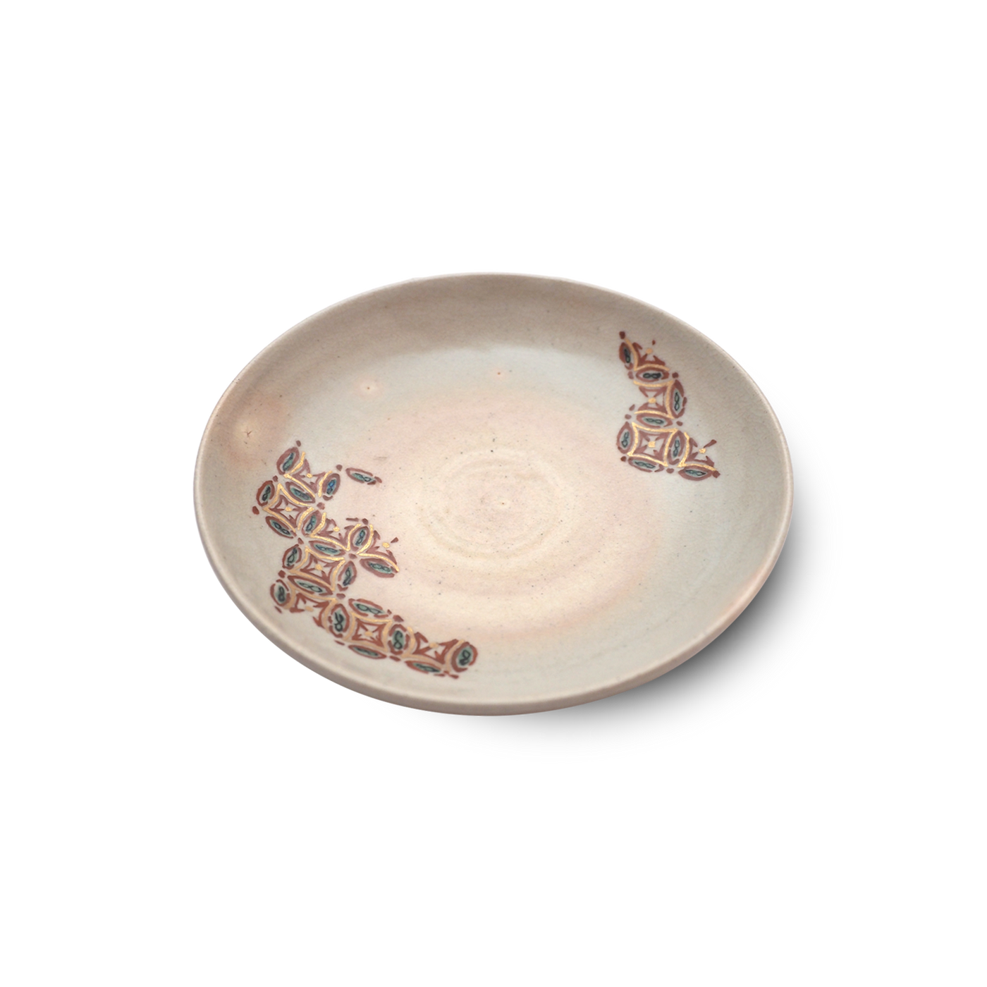 e1237 絵皿 清水公照 画 共箱 六兵衛窯 清水六兵衛 大皿 飾り皿 【公式