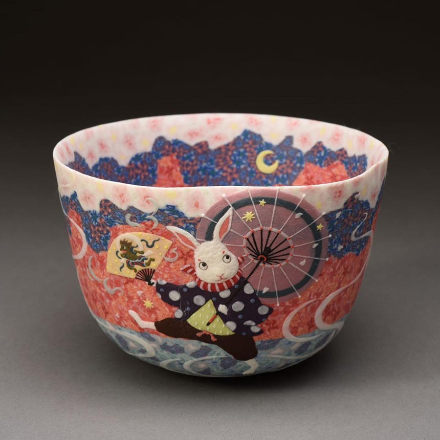 小林佐和子 練込黒猫 小皿 2枚セット 【公式通販】