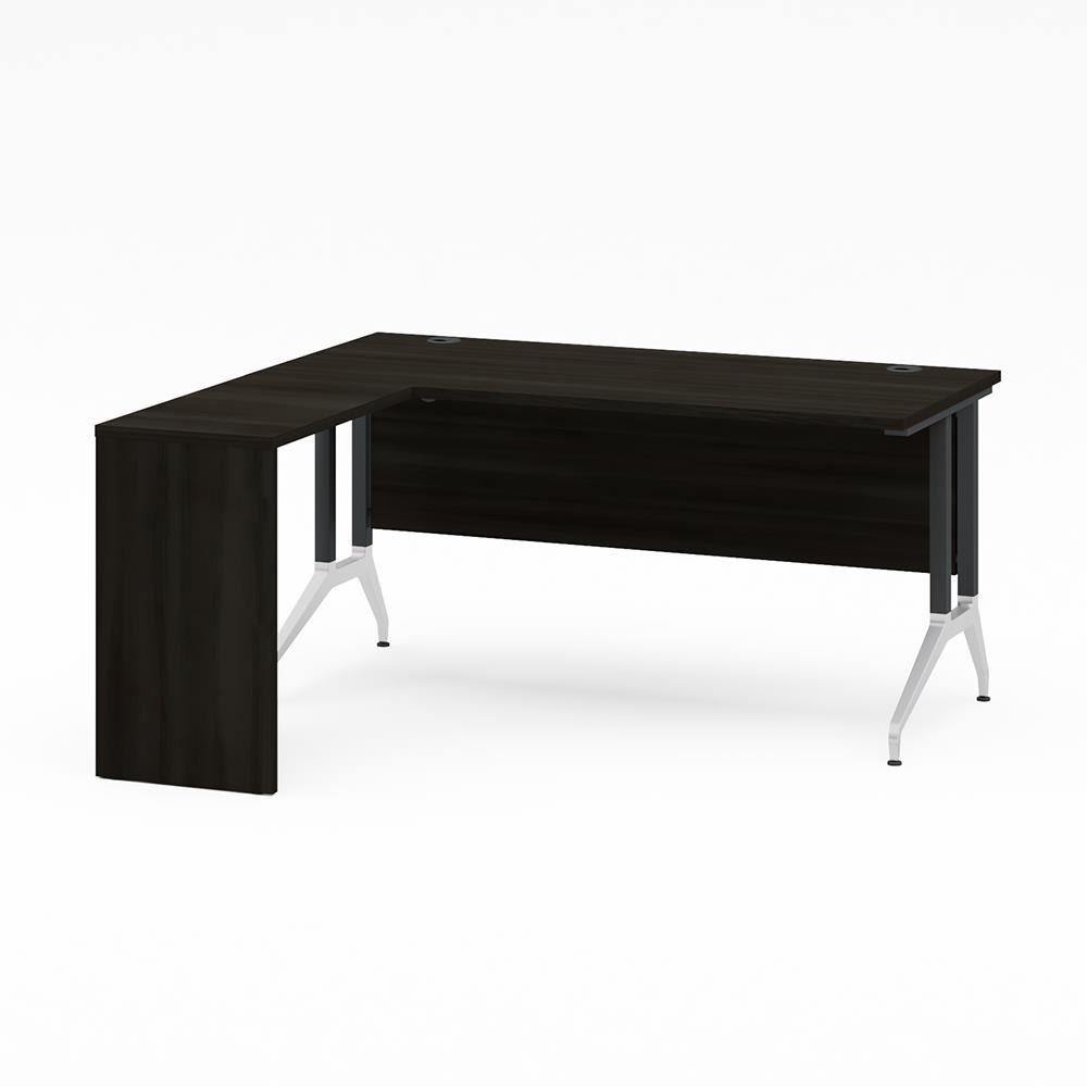 OXシリーズ エグゼクティブL字型デスク 幅150cm 奥行140cm ( 配線穴4か