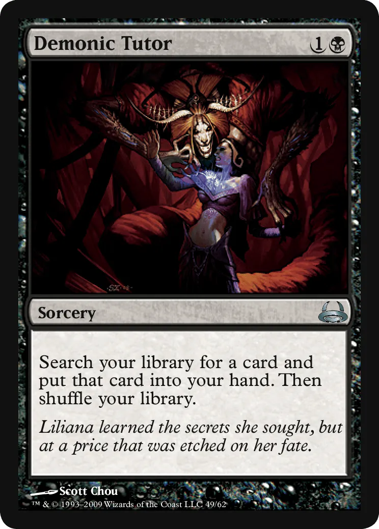 Demonic Tutor MTG - Vintage Masters #116 (English) | Magic: The