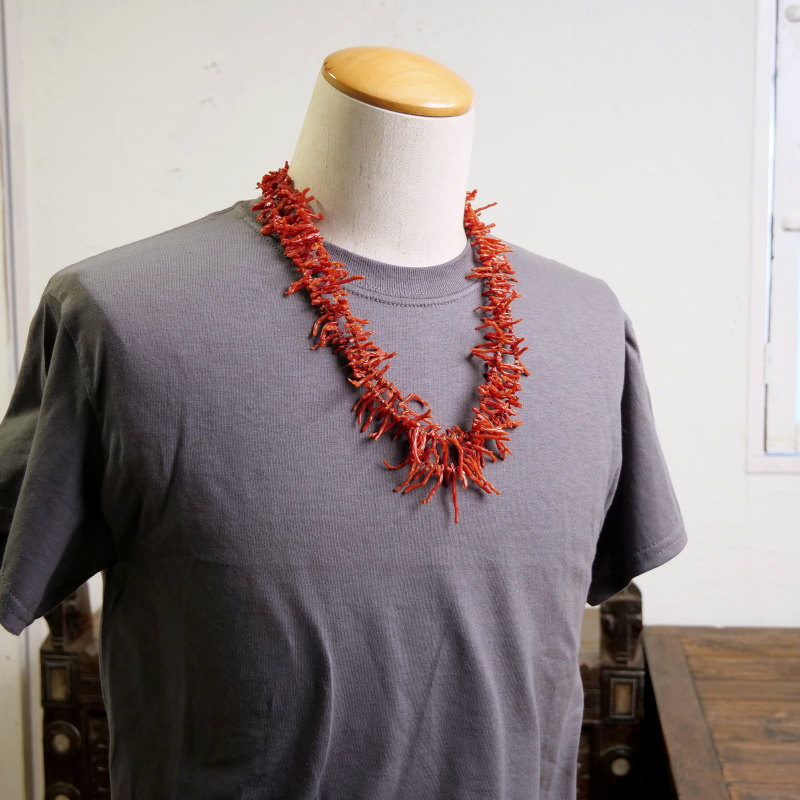 ナバホ族 コーラル 2連ネックレス 枝珊瑚｜マライカ公式通販