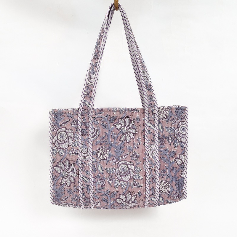 30%OFF ブロックプリントキルティングバッグ｜マライカ公式通販