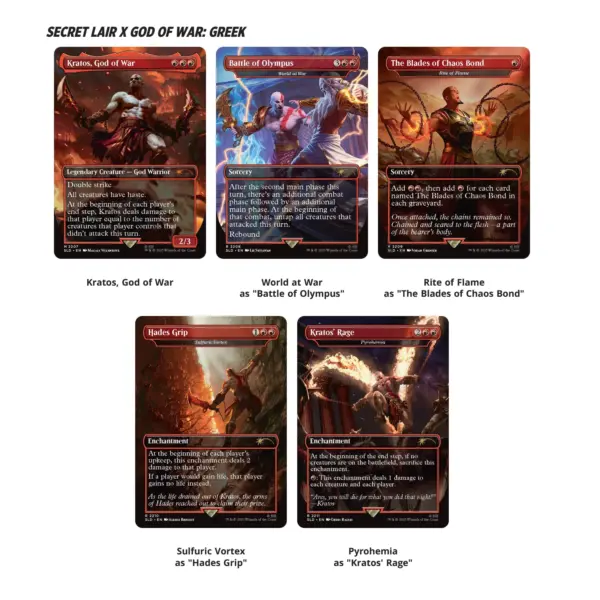 MTG - Secret Lair X God Of War: Greek - EN (non-foil) - GG Lounge