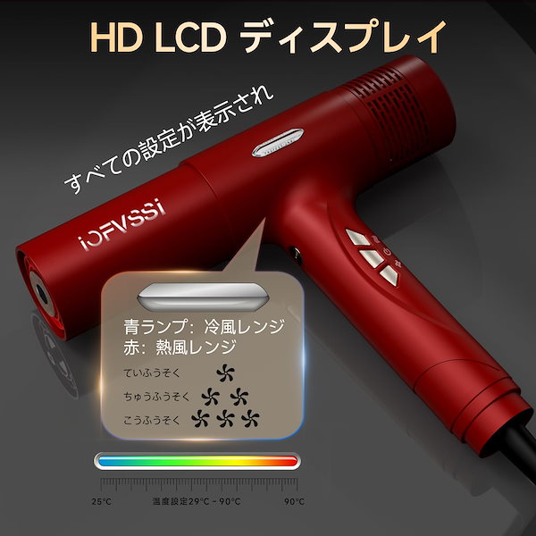 Qoo10] IOFVSSIドライヤー 速乾 大風量