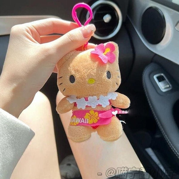 Qoo10] 【3日で出荷】黒革キティちゃんストラップ