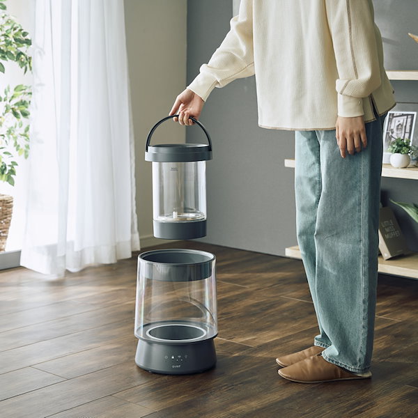 Qoo10] QUADS ガラススチーム加湿器 GLASS グラス