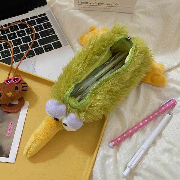 Qoo10] NICI キウイぬいぐるみペンケース 新