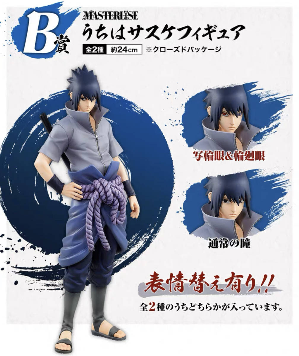 一番くじ NARUTO オンライン ナルト サスケ 写輪眼＆輪廻眼ver