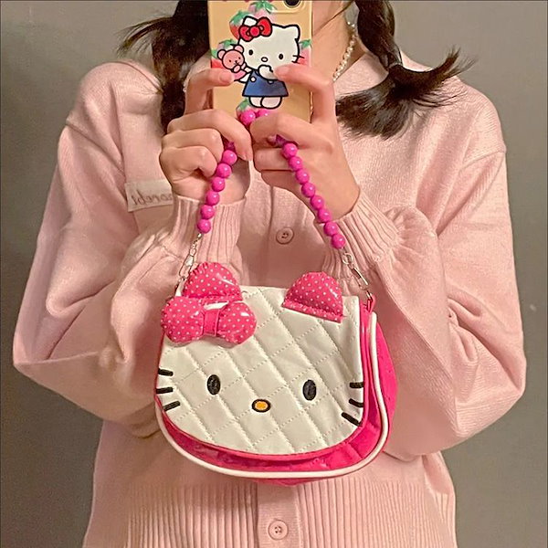 ドジャース × Hello Kitty クロスボディバッグ Dodgers Hello Kitty