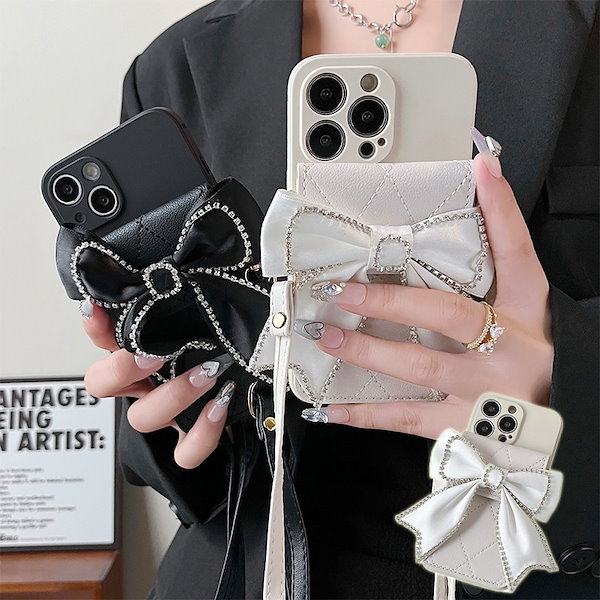 ダーリッチ Darich キルティングビジューDDチャームiPhoneケース