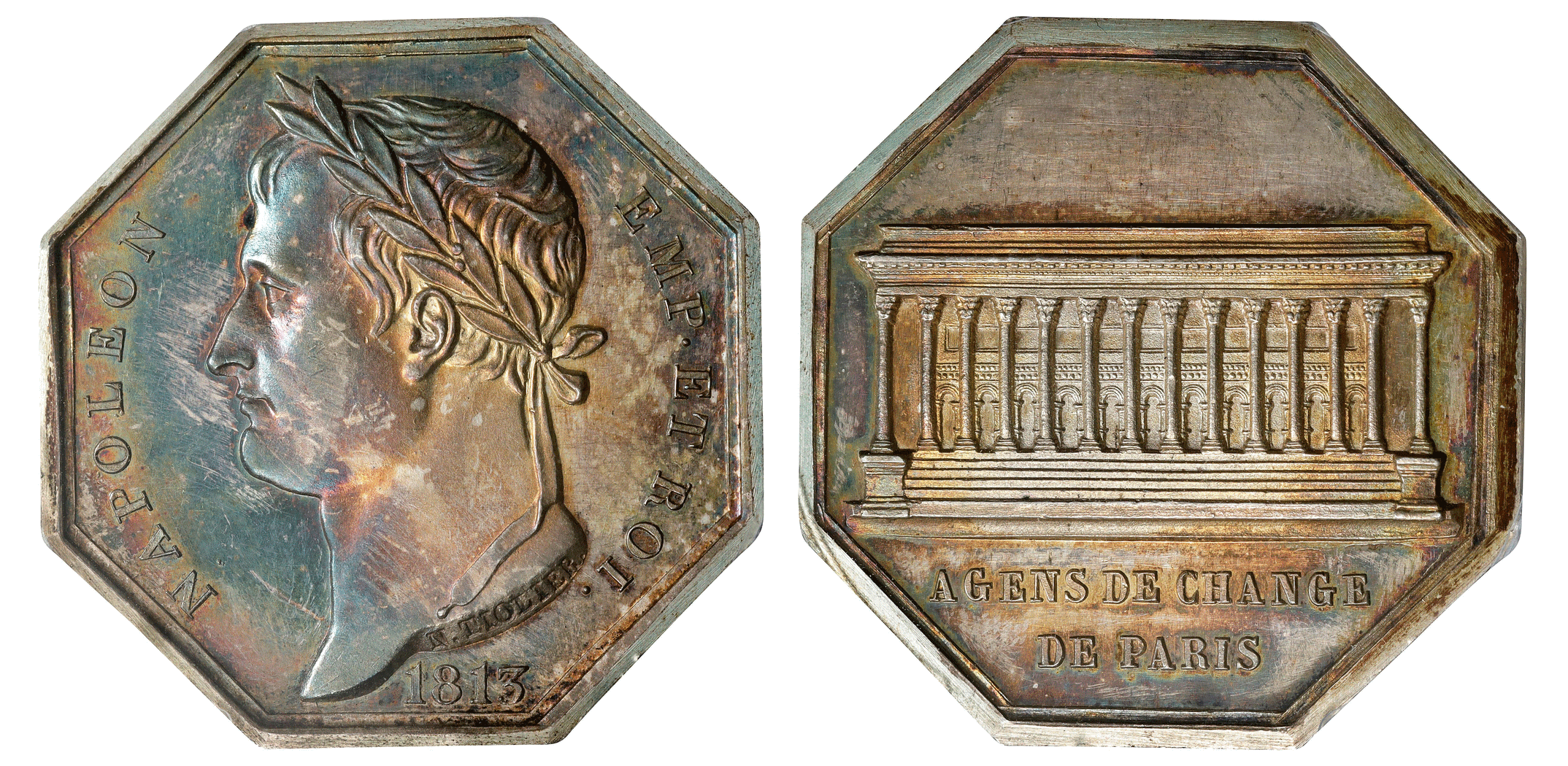 Toppop 美トーン PCGSMS62 フランス ジェトン 1860~79 Toppop 美トーン