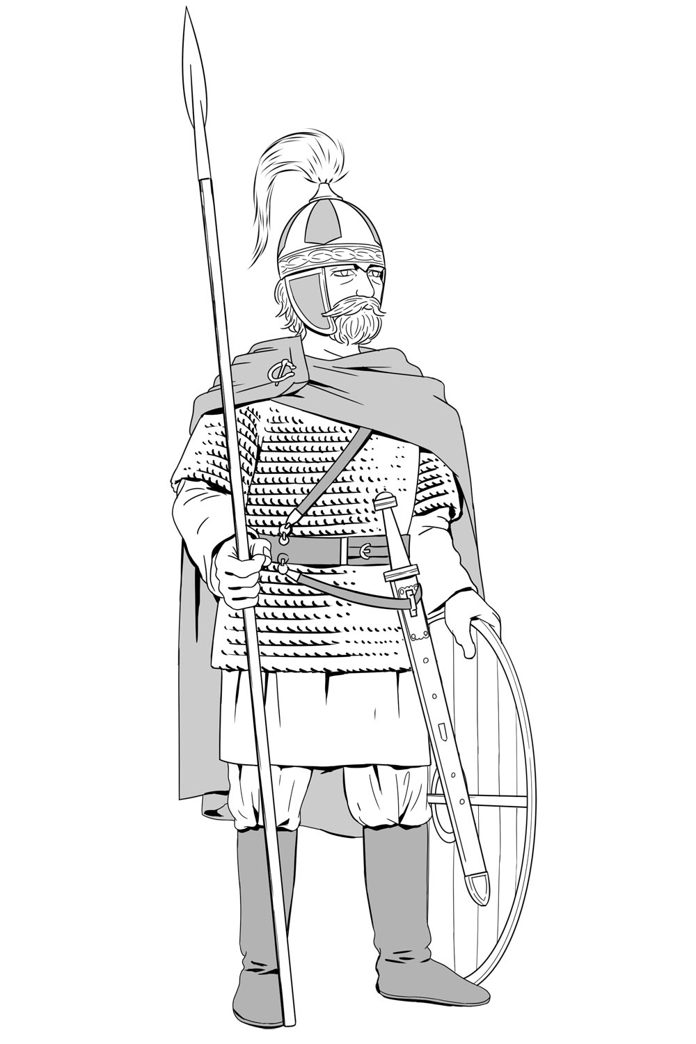 マイセンヒエロニムスボスリューゲル甲冑騎士中世城郭細密画リトグラフ