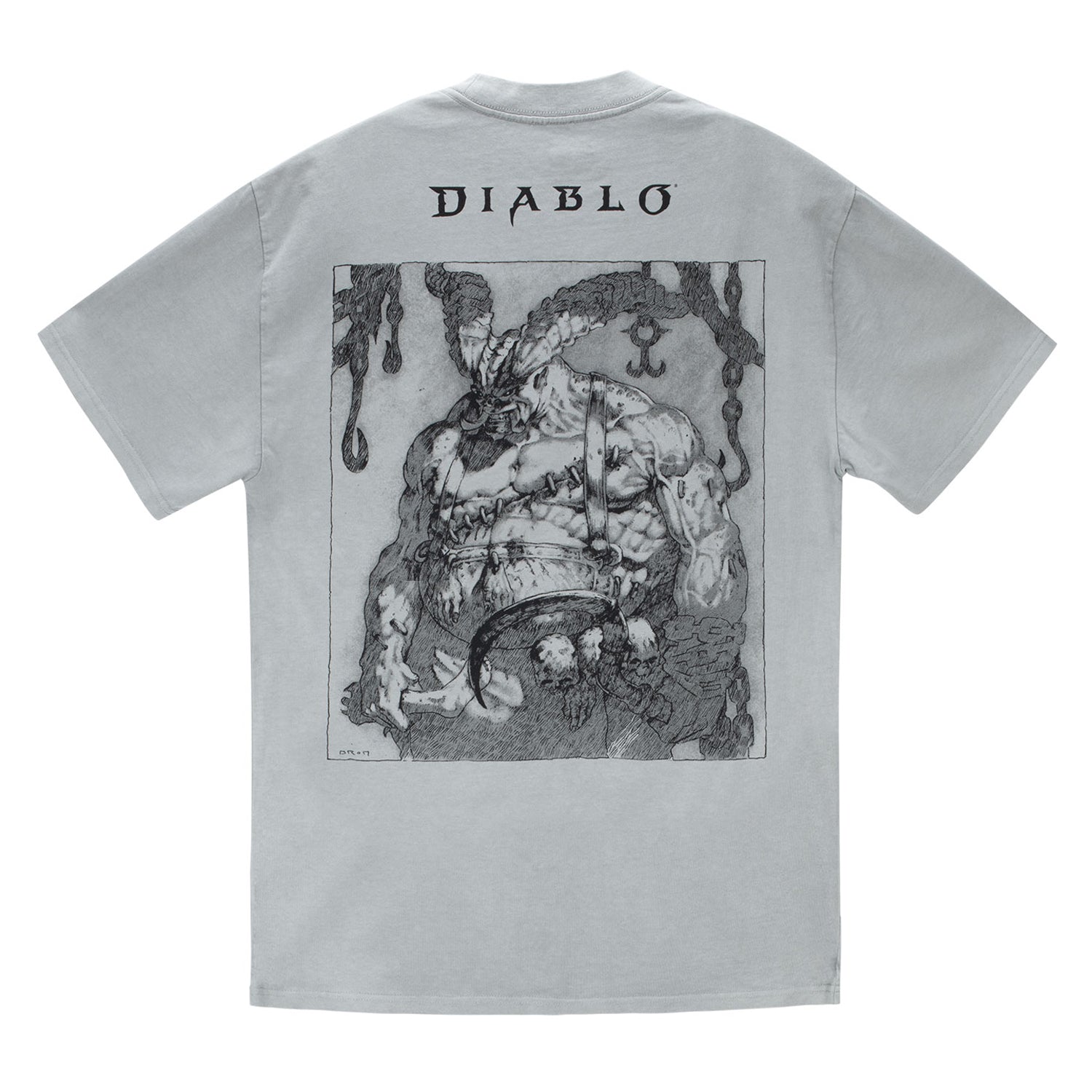 Diablo Butcher Sketch Grey T-Shirt – Blizzard Gear Store