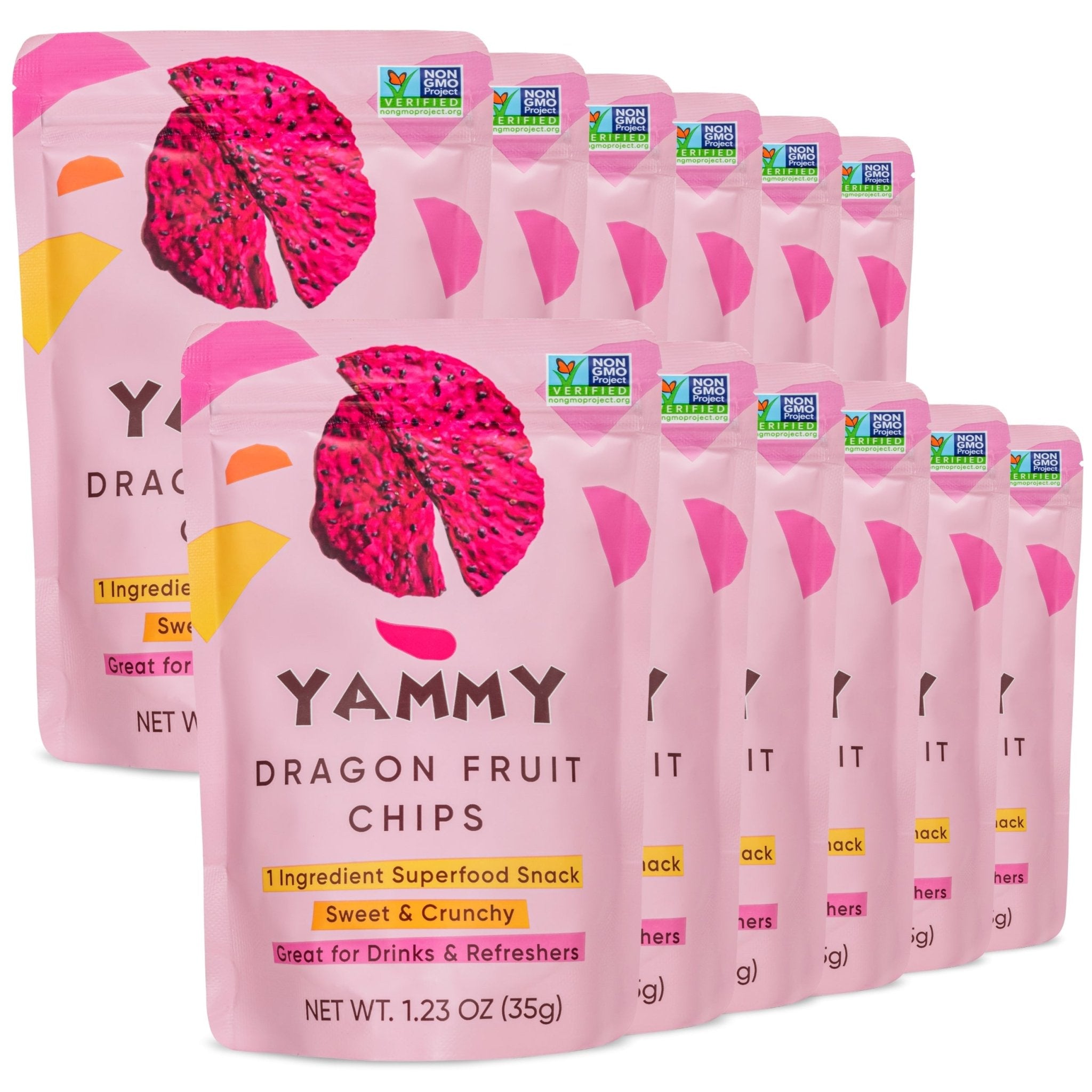 Yammy Dried Dragon Fruit Chips 1 Ingredient Superfood Snack