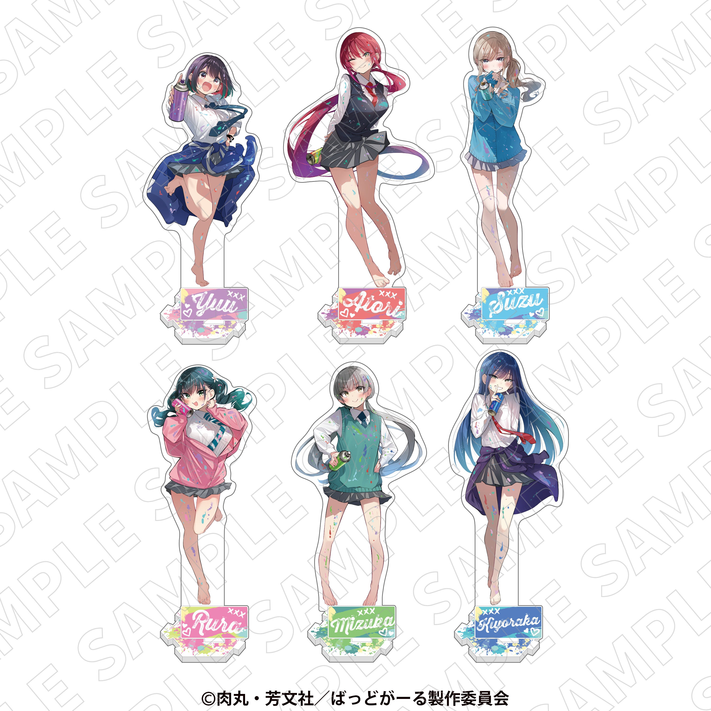 ばっどがーるアニメ化記念原画展 ミニアクリルスタンド（水花） 通販｜