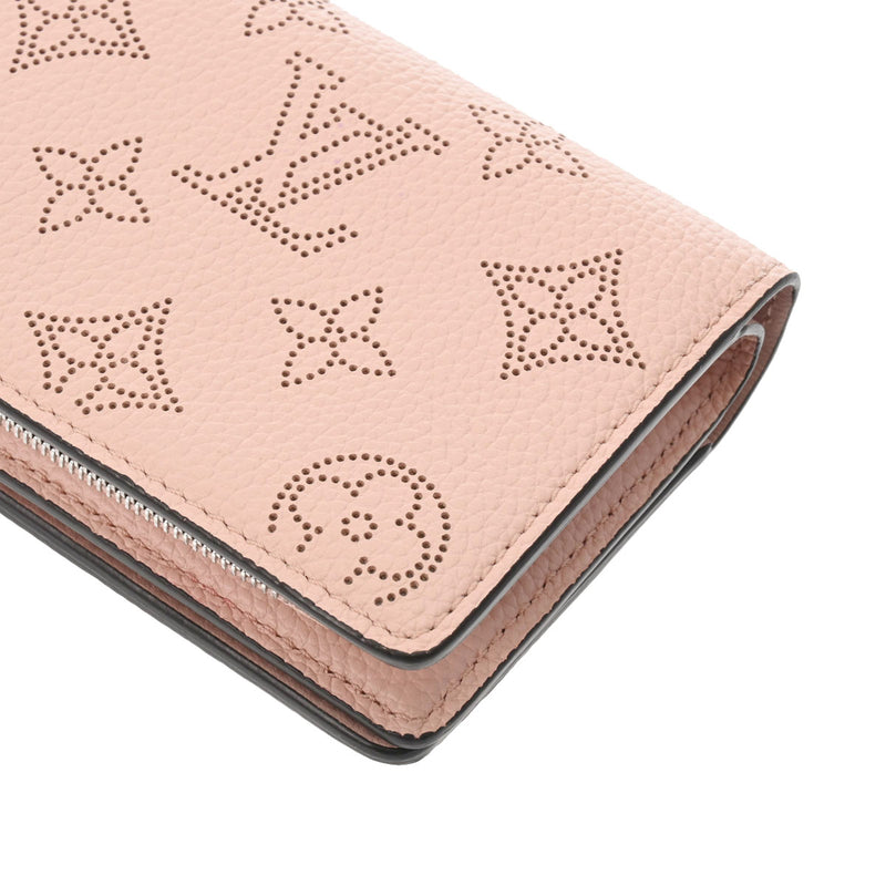 ルイヴィトン マヒナ ポルトフォイユ クレア 折り財布 ピンク ICチップ