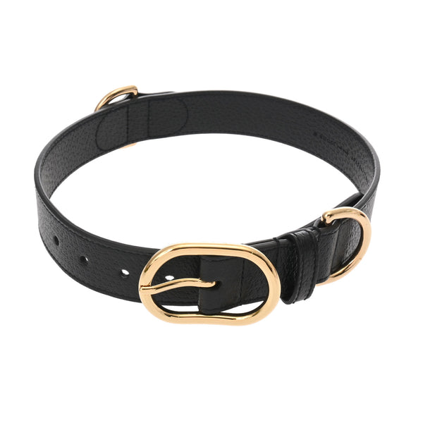 グッチ ラージ/エクストララージ ペット カラー 犬用首輪 ブラック