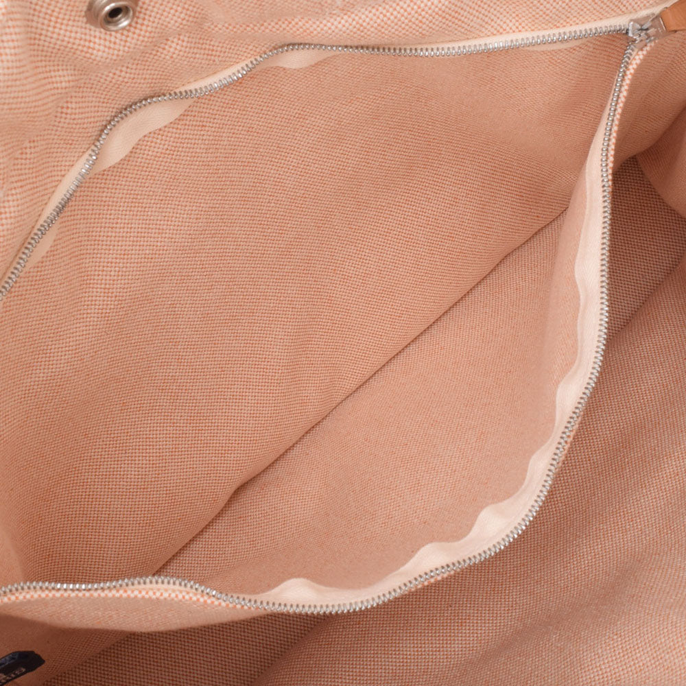 エルメスニューフールトゥMM オレンジ ユニセックス キャンバス トート