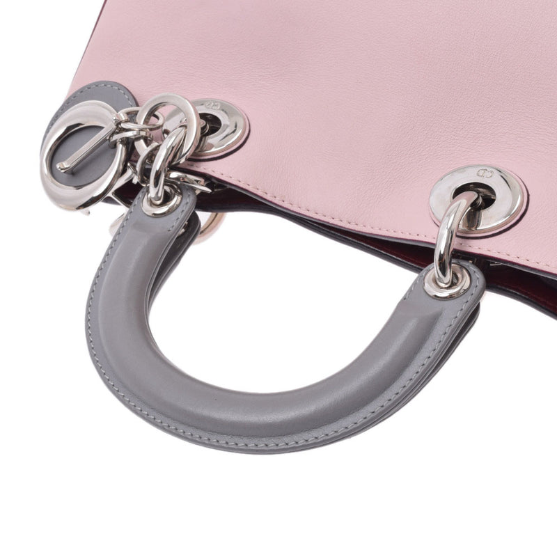 クリスチャンディオールディオリッシモ 2WAYバッグ ピンク/グレー