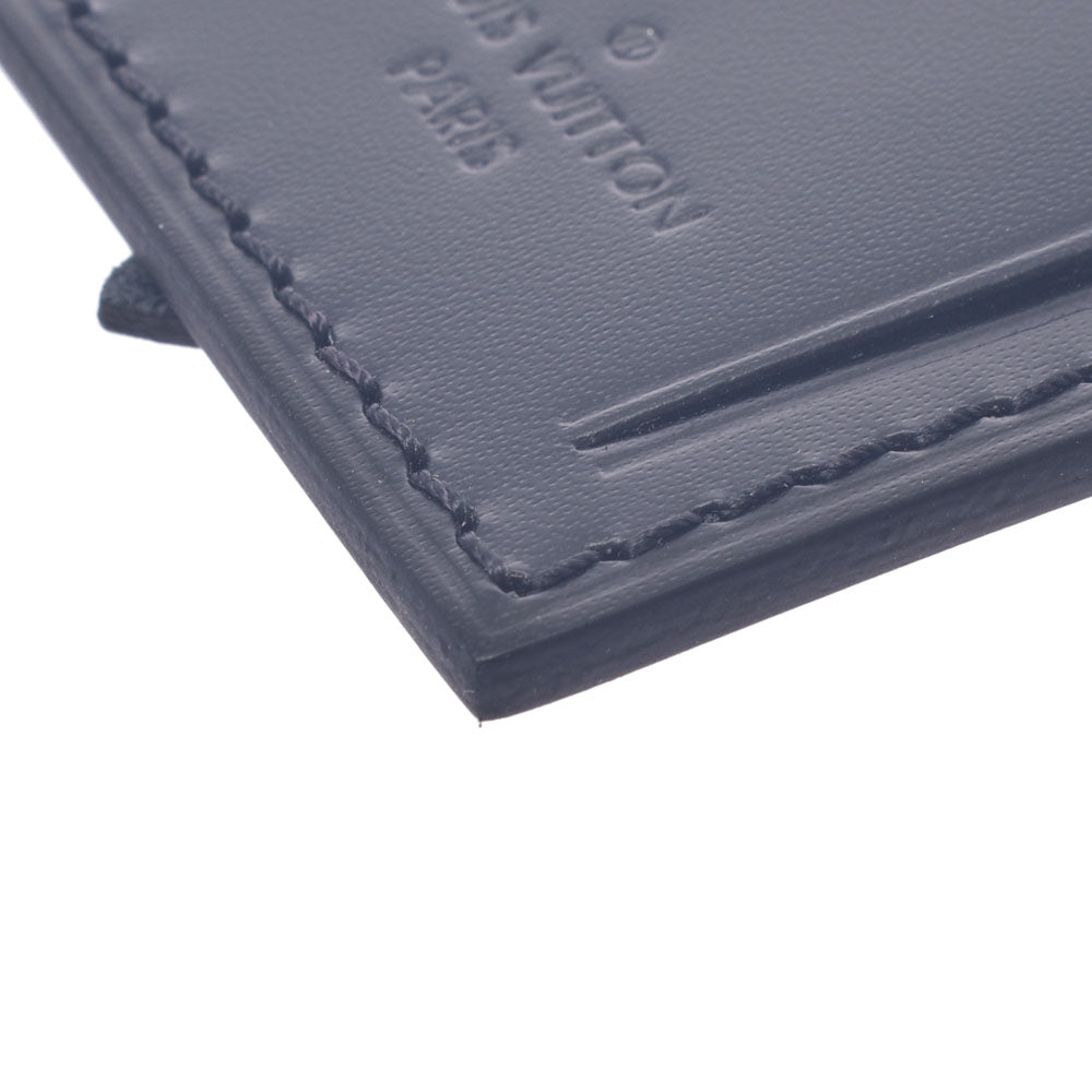 ルイヴィトンキーデザイン ネームタグ 黒 ユニセックス レザー