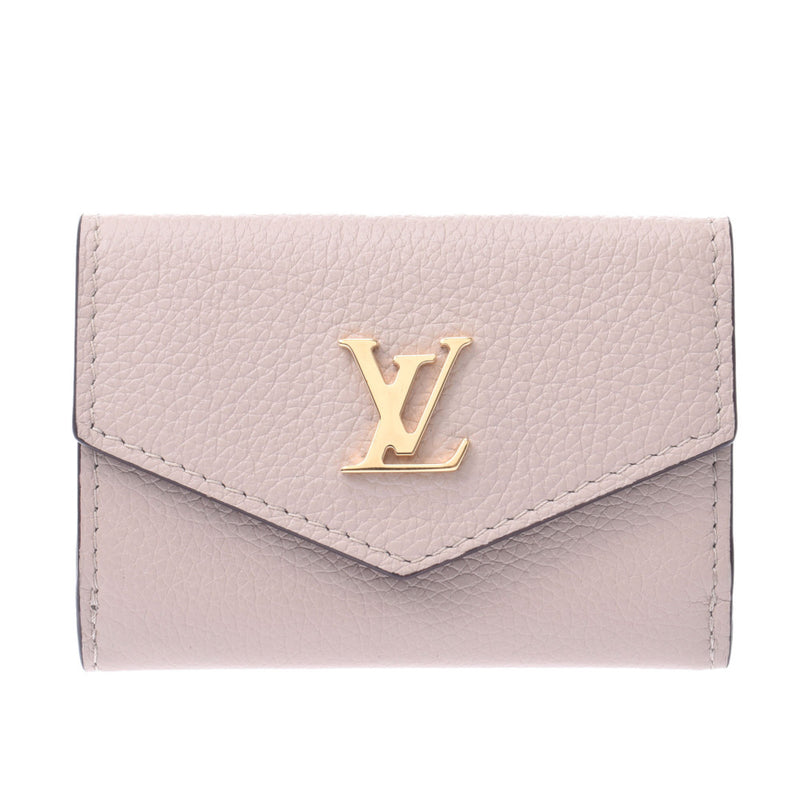 ロックミニ/LOUIS VUITTON 三つ折り財布アイボリーミニ財布 ロックミニ