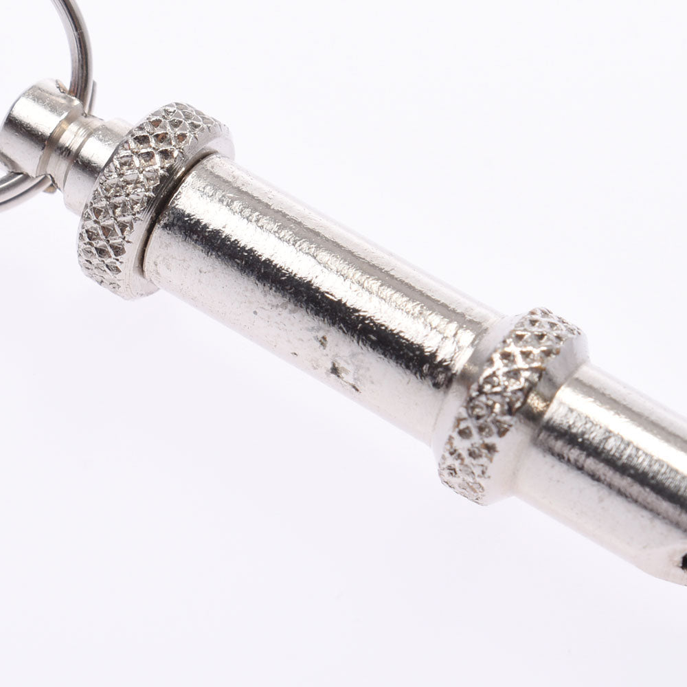 エルメスドッグ ホイッスル 犬笛 シルバー金具/ネイビー系 ユニ