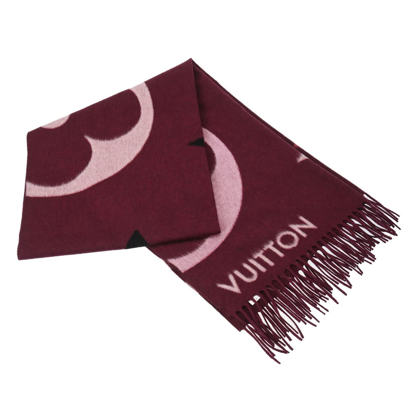 ルイヴィトンエシャルプ ジ アルティメット ワインレッド系 ユニ
