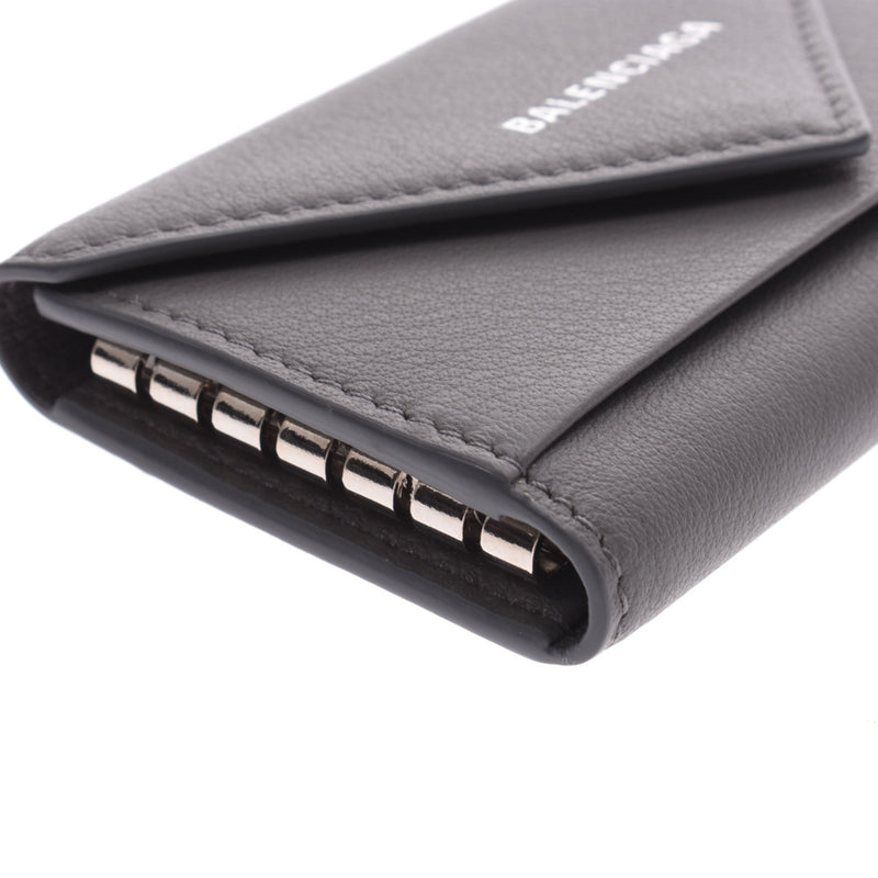 バレンシアガ6連キーケース ペーパー グレー ユニセックス カーフ キー