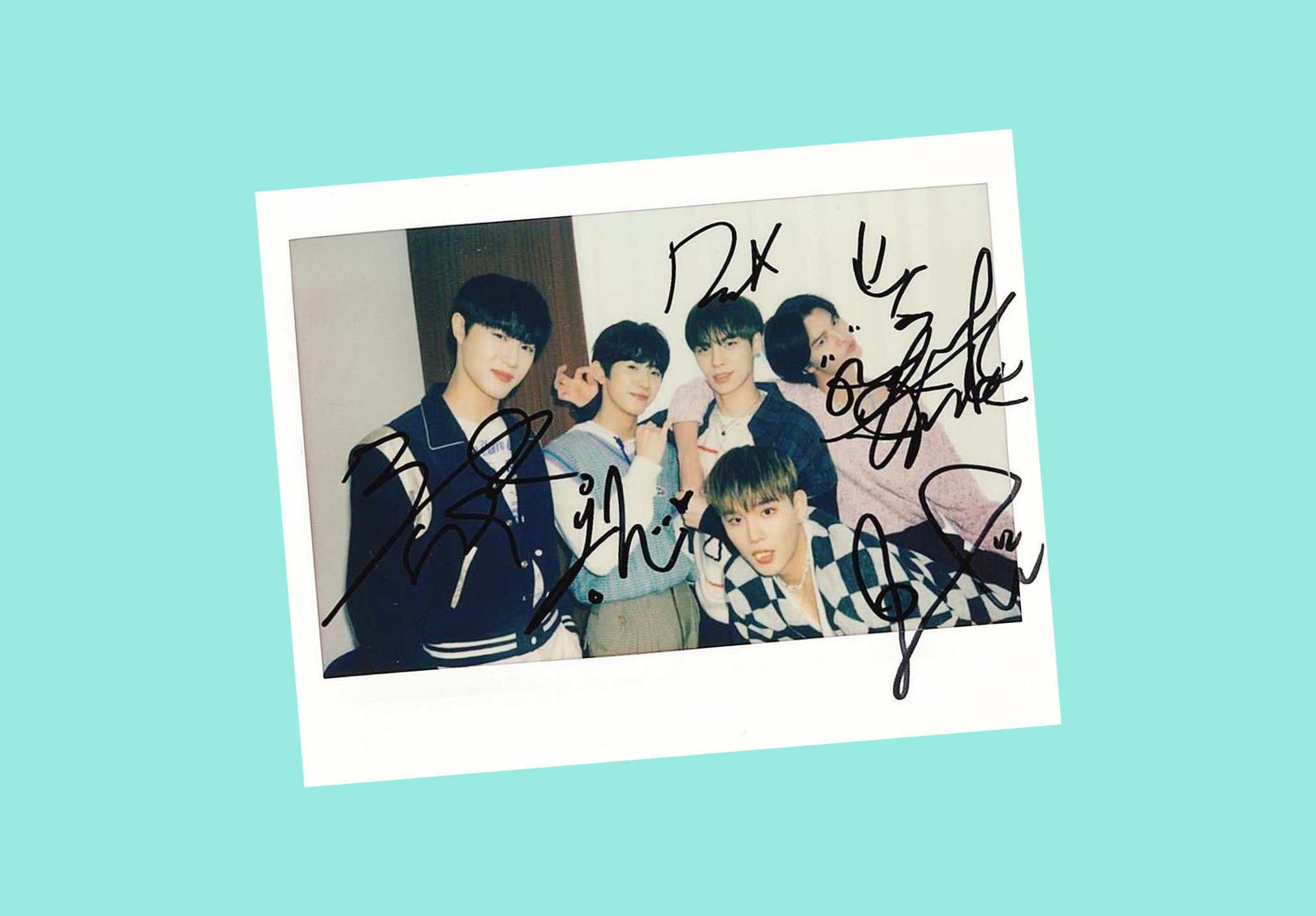 CIX ヒョンソク サイン入りポラロイド チェキ CIX ヒョンソク サイン