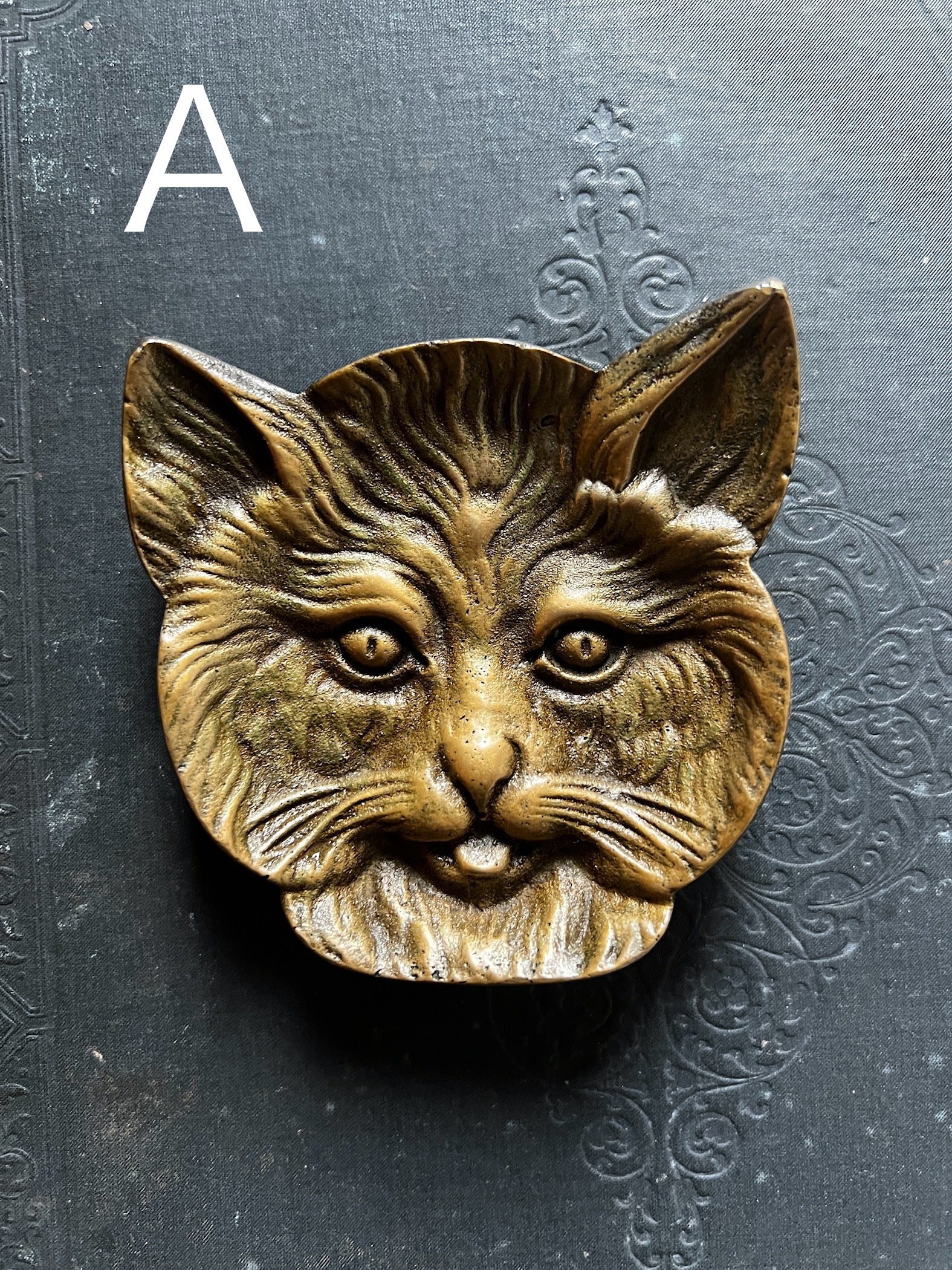 フランス アンティーク 猫の小皿 フランスアンティーク猫トレイ 猫皿