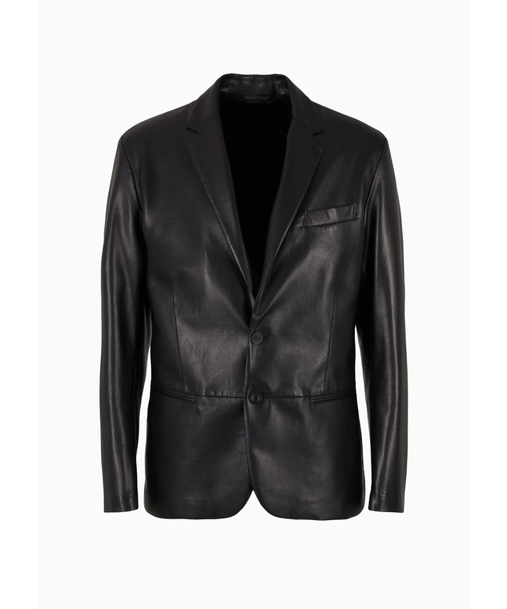 イタリア製 MA-1 typeレザージャケット ARMANIと同ファクトリー生産