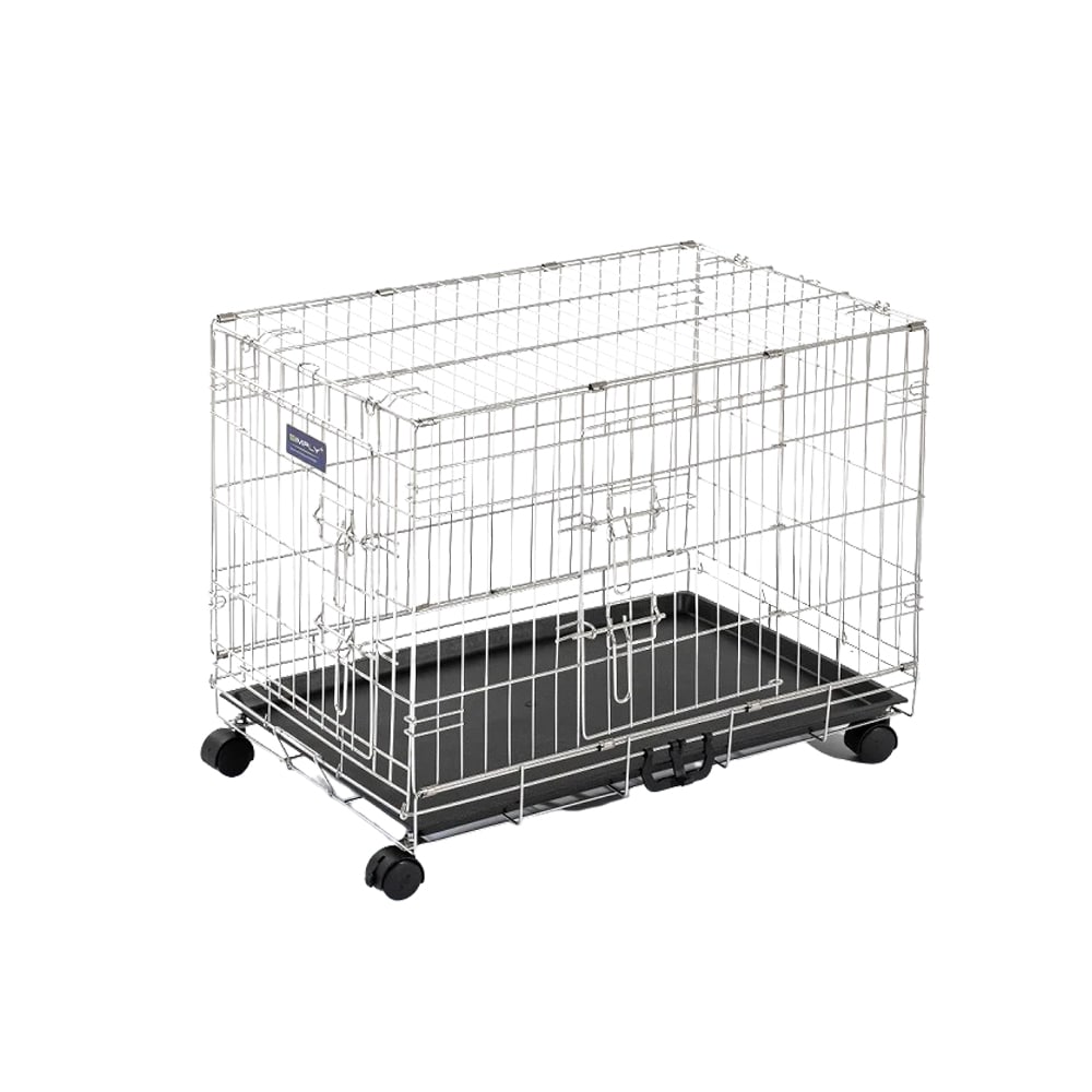 犬用折りたたみできるペットケージ ステンレス製 シンプリーメゾン 2