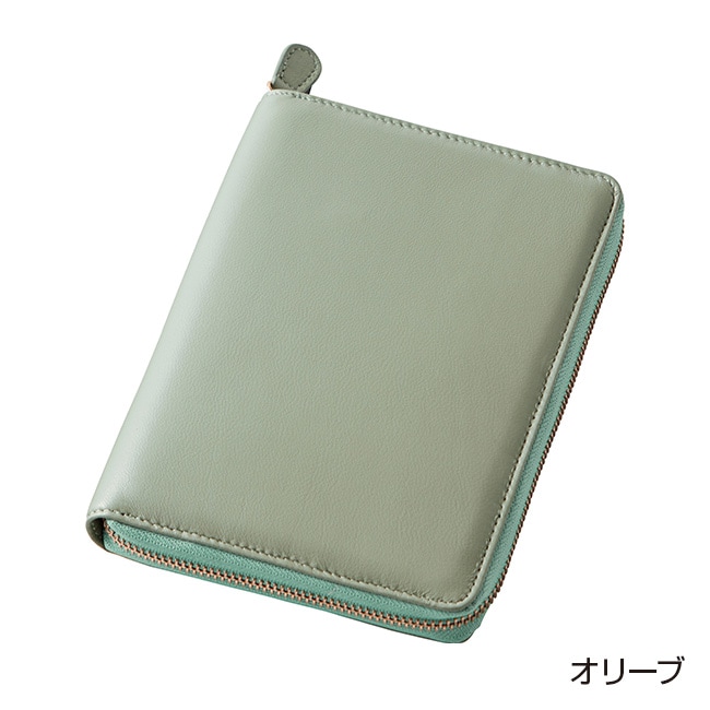 多機能ポケット付き ラムレザー お薬手帳ケース 【通常