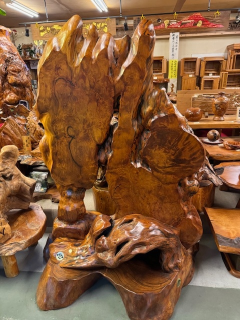 屋久杉 衝立 置物