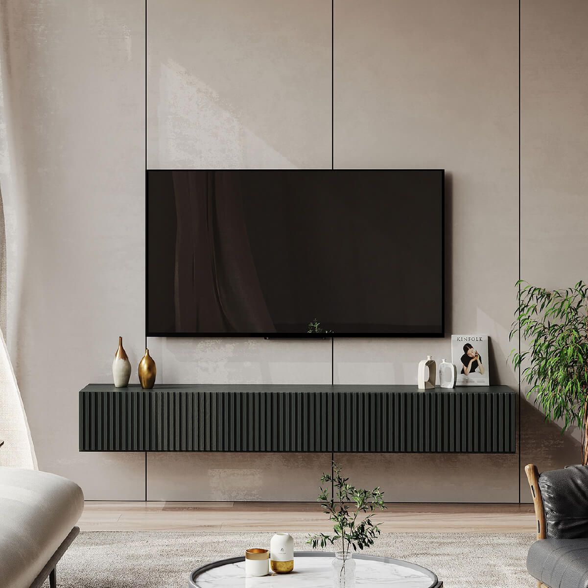 m*h様 ナチュラルウッド テレビ台 格子デザイン m*h様 ナチュラル