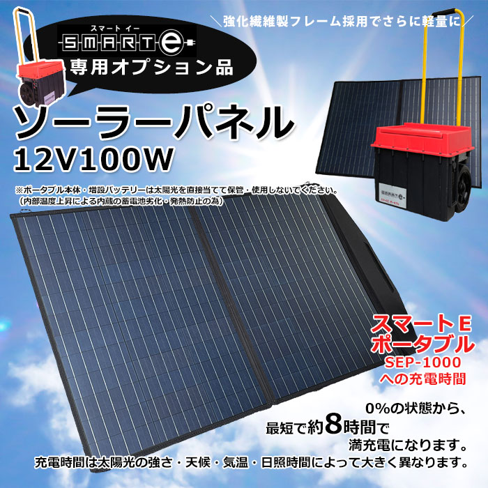 折り畳み式ソーラーパネル12V 80W（太陽光発電）[スマートEポータブル