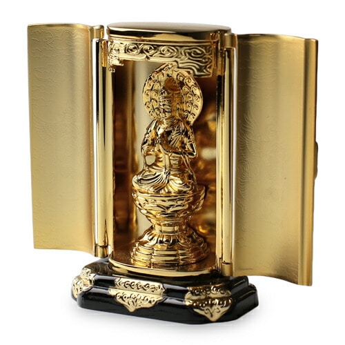 仏像】 勢至菩薩 金属製厨子入 | 仏具,仏像(金属製) | がらんどう｜手