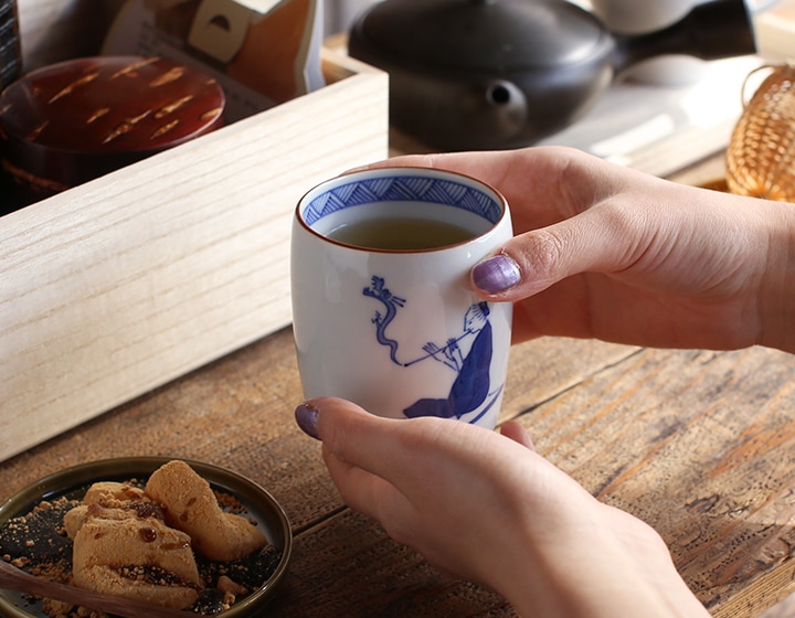 上出長右衛門窯 湯呑 笛吹 昇龍 | メーカー別,か行,上出長右衛門窯