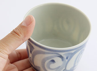 和陶房 そば猪口（馬の目文）｜九谷焼のうつわ｜和食器通販 じろや