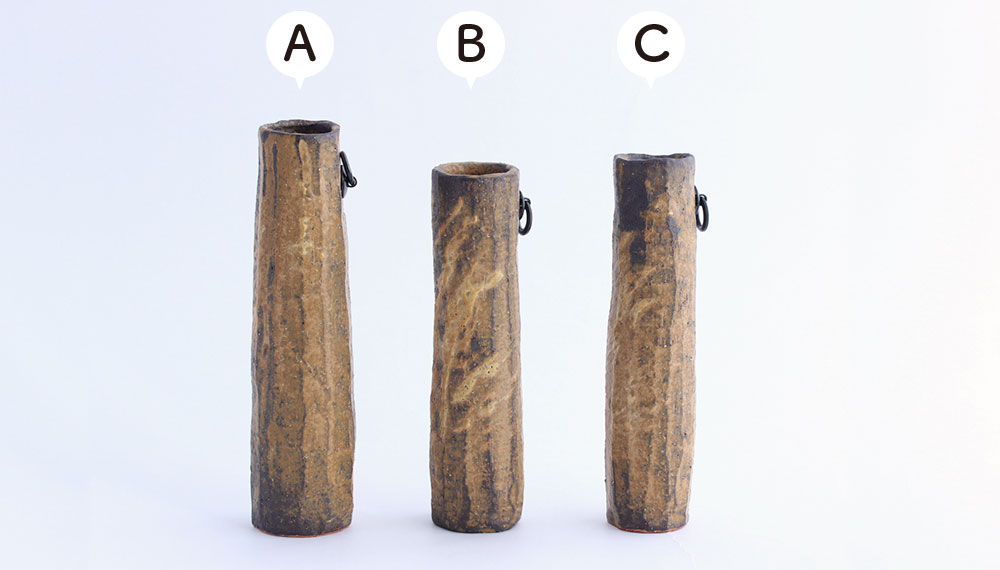 山本芳子 掛花入（イラボ面取筒形）｜九谷焼のうつわ｜和食器通販 じろや