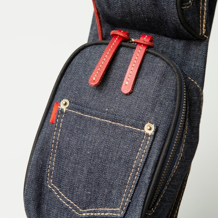 育てるセルフスタンド】デニム セルフスタンドバッグ Lahella golf