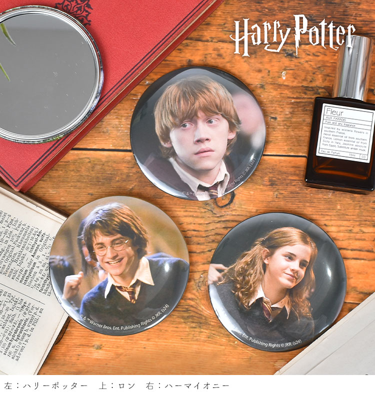 ハリーポッター ルーピン ホログラム缶バッジ フィルムアート缶バッチ