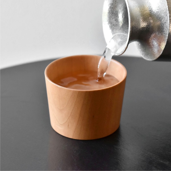 Hacoa×能作】「Sake Cup」天然木のお猪口のみ（Sake Set用
