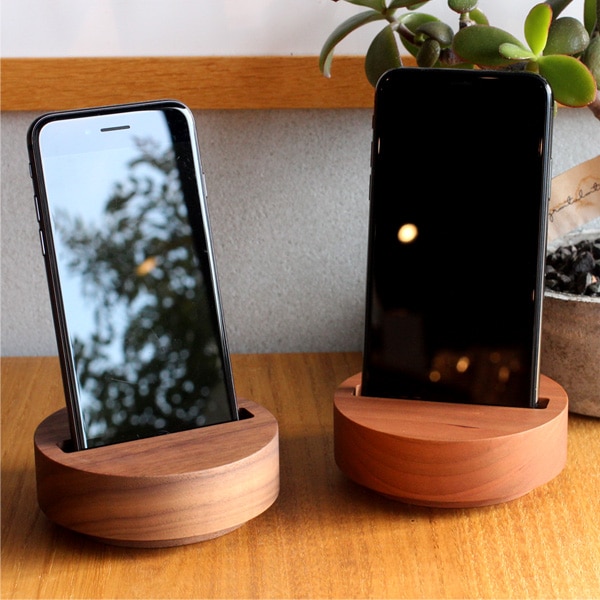 Wooden Speaker Drum」素材を活かしたシンプルな木製スピーカー