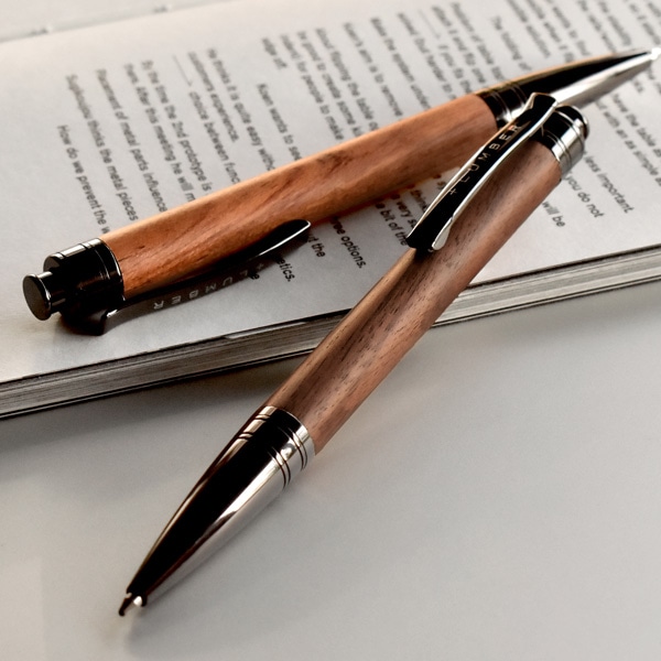 □「BALLPOINT PEN KNOCK」ノック音が静かな高級木軸ボールペン ノック