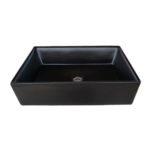 洗面ボウル 陶器 おしゃれ マットブラック 置き型(オンカウンター