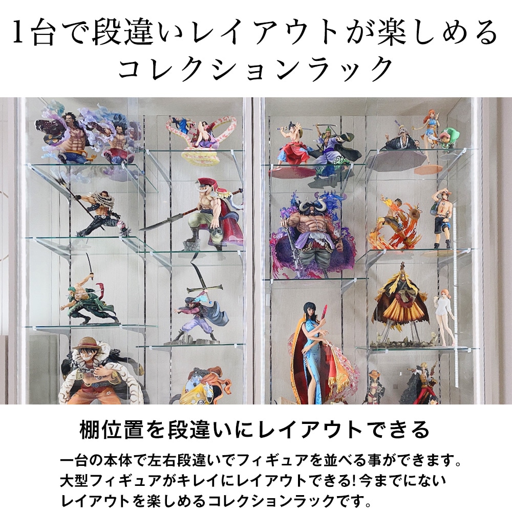 コヤッキーチャンネル×JAJANコレクションラック 引き戸扉 鍵付 段違い