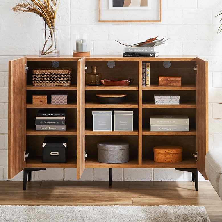 キッチンボード サイドボード アンティーク家具 大型 扉付 テレビ