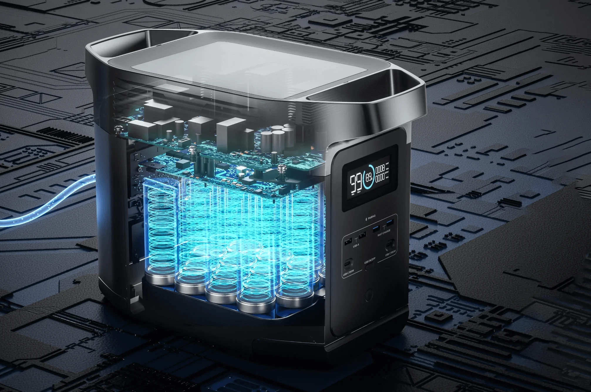 EcoFlow DELTA 2 ポータブル電源 1024Wh リン酸鉄リチウムイオン 80分