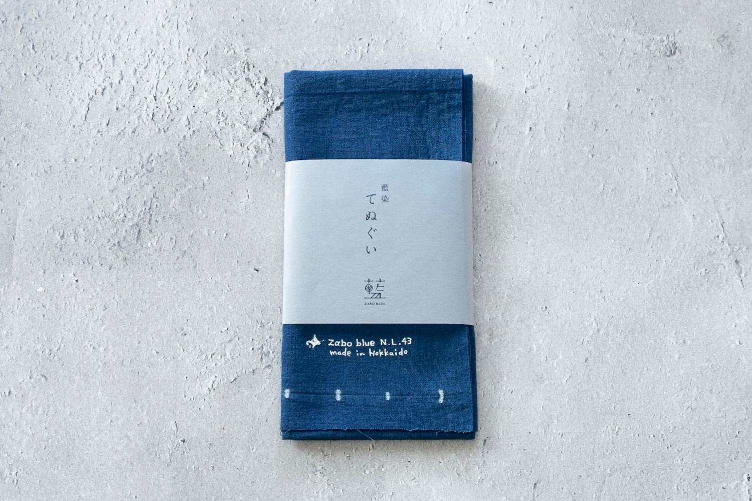 北海道札幌発の天然藍染工房】藍染坐忘 藍染手ぬぐい＜蛍＞ ｜北海道